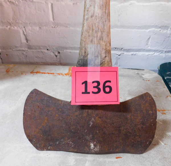 double headed axe blade with handle