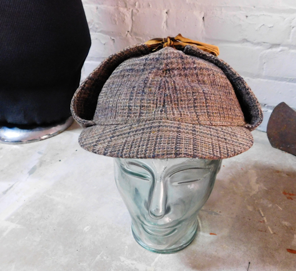 Deerstalker tweed hat Made by Failsworth made in England