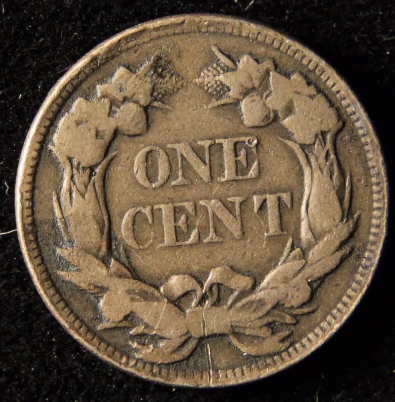 1857 US FLYING EAGLE CENT FINE