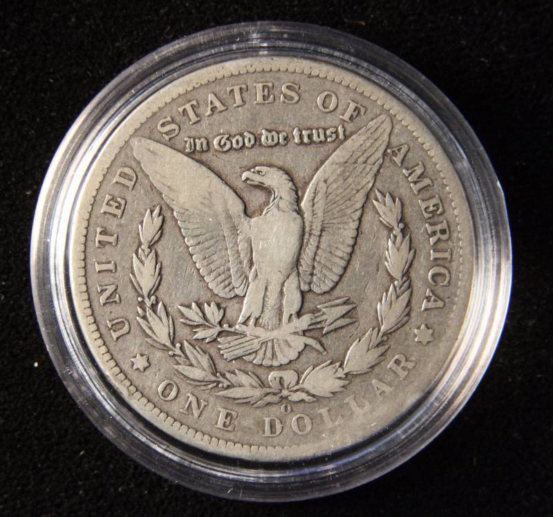 1895-O MORGAN SILVER DOLLAR IN AIRTITE HOLDER BETTER DATE