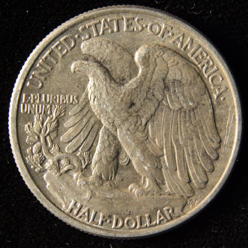 1947 WALKING LIBERTY SILVER HALF DOLLAR XF