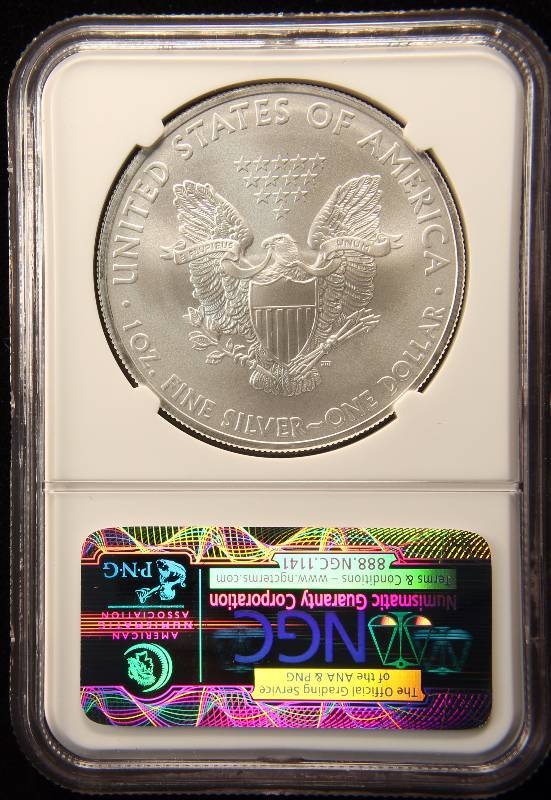 2012 (S) AMERICAN SILVER EAGLE 1 TROY OZ. .999 FINE SILVER DOLLAR MS69 NGC FIRST RELEASES