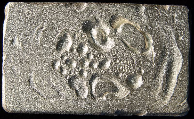 5 TROY Oz. .999 FINE SILVER BAR SILVERTOWNE HAND POURED