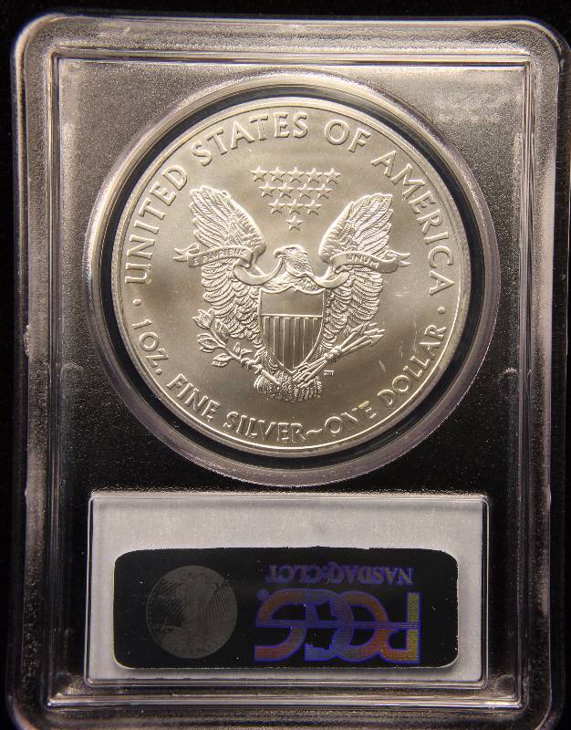 2012 (W) AMERICAN SILVER EAGLE 1 TROY OZ. .999 FINE SILVER DOLLAR MS69 PCGS