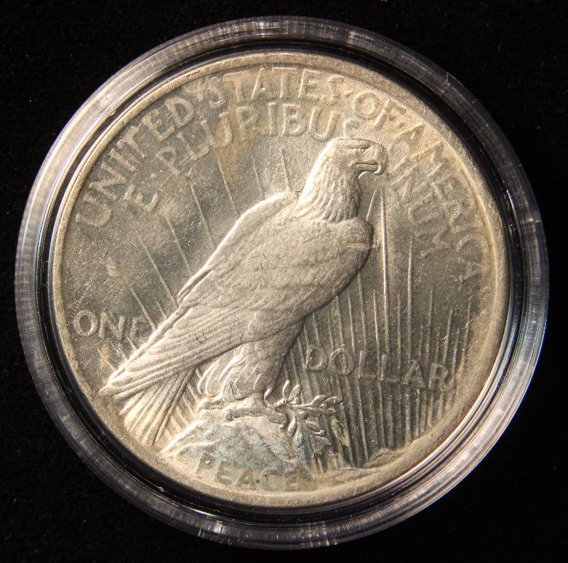 1922 PEACE SILVER DOLLAR UNC IN AIRTITE HOLDER