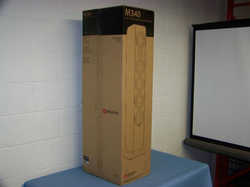 lot 2 image: Boston Acoustics, 3-Way, Floor Standing  Tower Speaker - BRAND NEW IN BOX