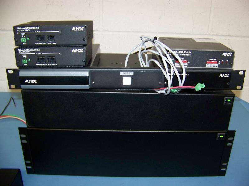 lot 56 image: AMX, ControllersSwitchers, Breakout Boxes, Interface, Power and Netlinx Master Units