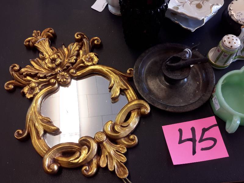 lot 45 image: Misc. Glassware, Candlesticks as pictured.