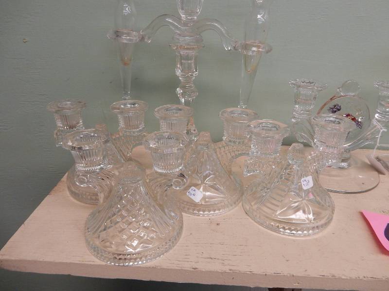 lot 63 image: Misc. Candle Sticks as pictured.. Most are pairs