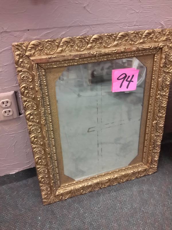 lot 94 image: 2 Gold Framed Mirrors..