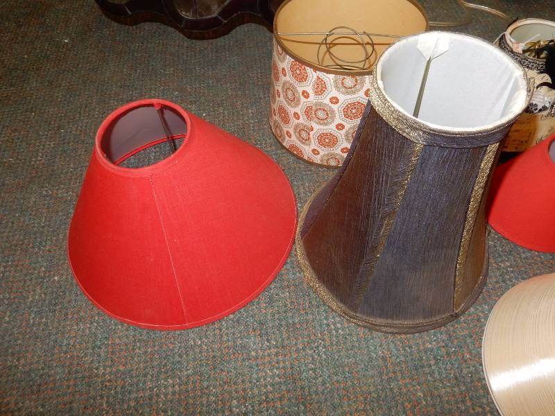 lot 127 image: Lamp Shades as shown