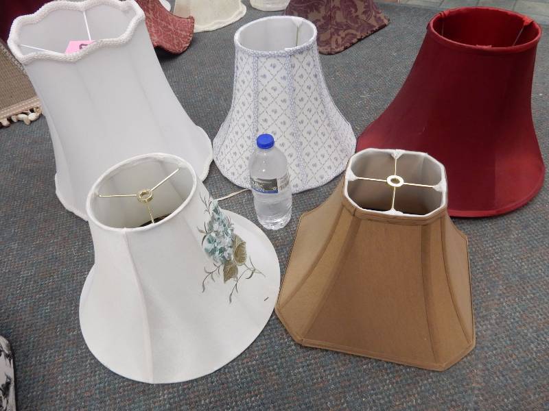 lot 128 image: Lamp Shades as shown