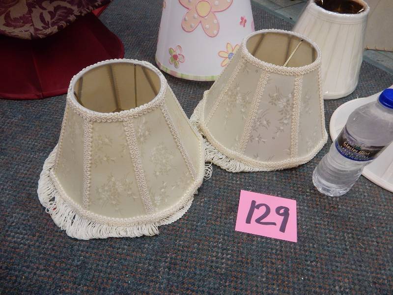 lot 129 image: Lamp Shades as shown