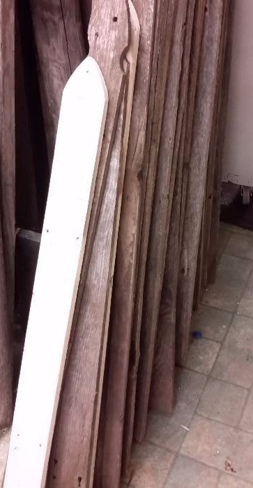 lot 171B image: Lot of old wood pickets as shown.