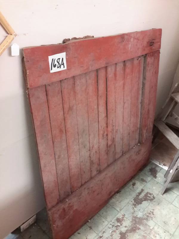 lot 168A image: Barn Door Wood as shown. Approx 36in x 45 in