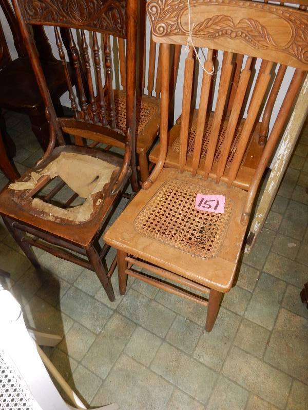 lot 151 image: 4, Older Chairs..