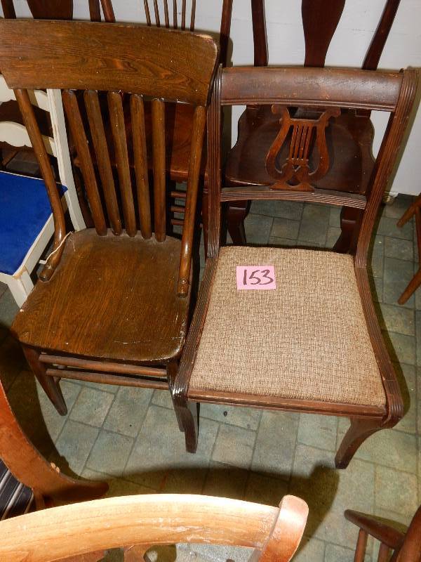 lot 153 image: 4, Older Chairs..