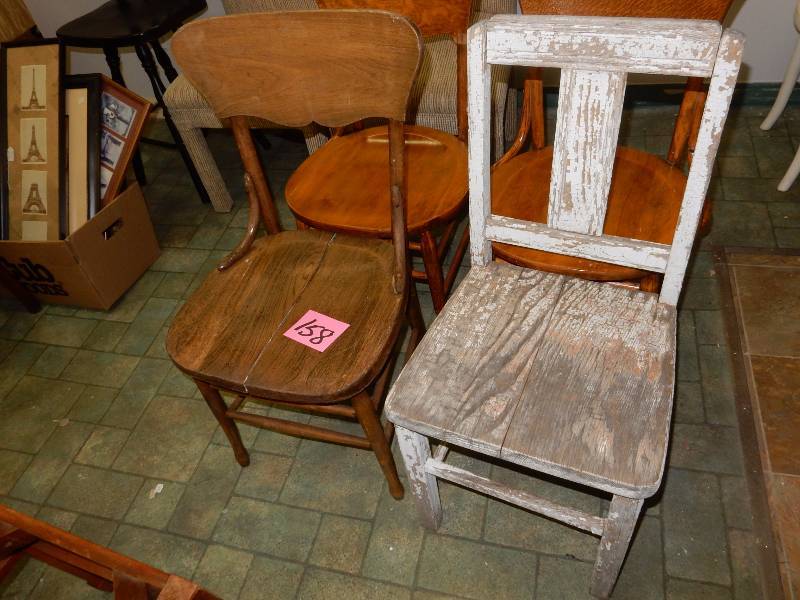 lot 158 image: 4, Older Chairs..