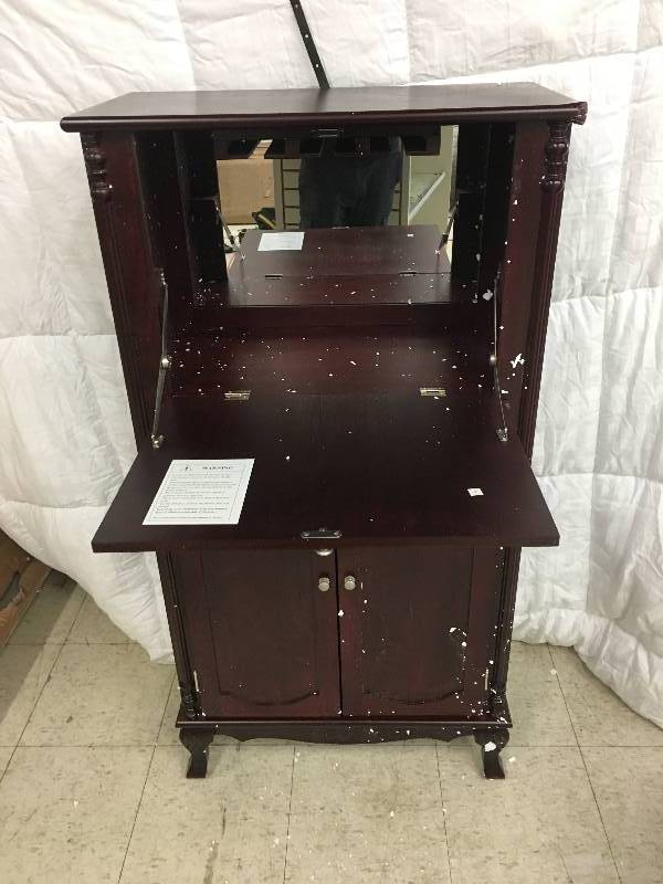 lot 34 image: Wine Cabinet in Cherry retail $210