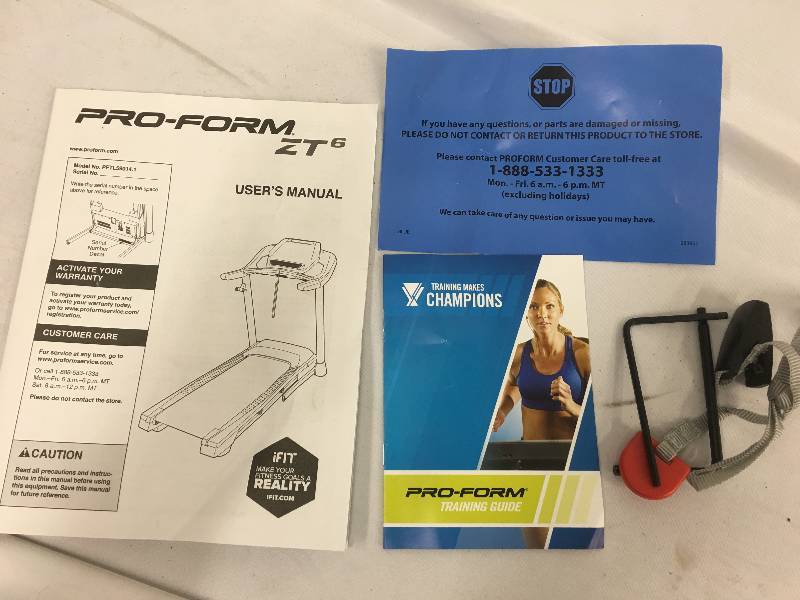 lot 36 image: ProForm ZT6 2.5 CHP Treadmill retail $775