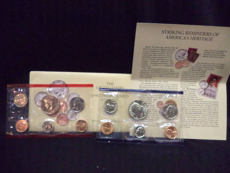 1990 US Mint Uncirculated  Coin Set