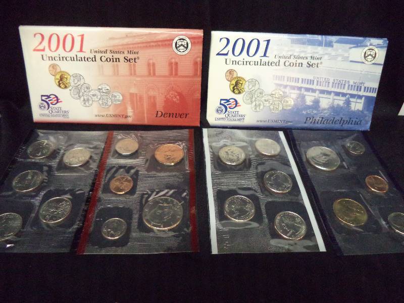 2001 US Mint Uncirculated  Coin Set