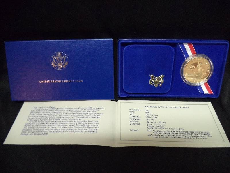 1986 Liberty Silver Dollar