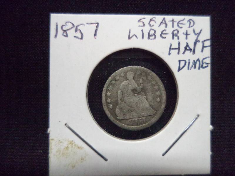 1857 Seated Liberty Half Dime