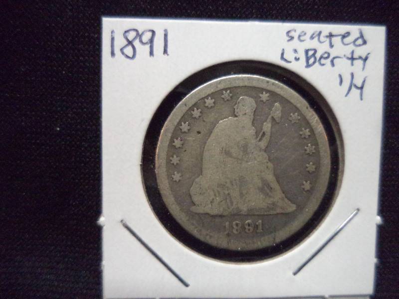 1891 Seated Liberty Quarter