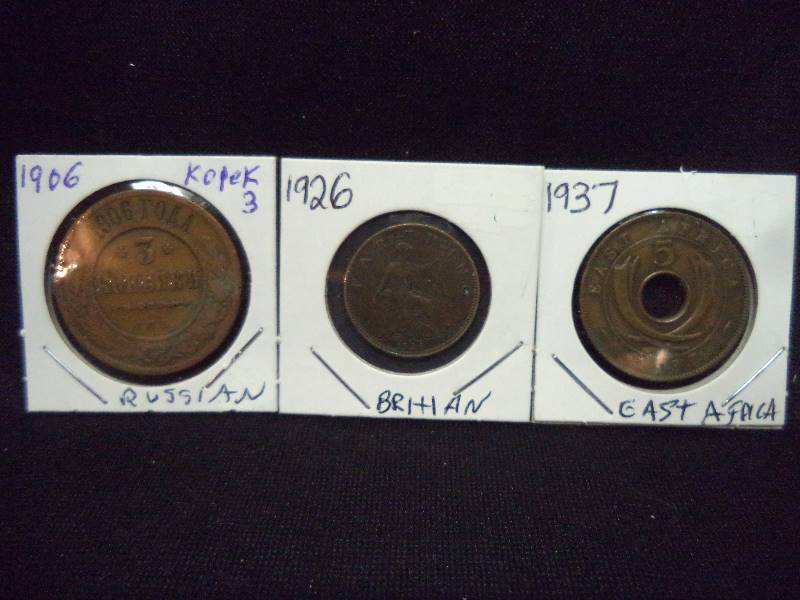Lo t- 3 Foreign Coins