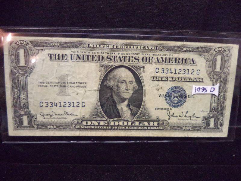 1935D $1 Silver Certificate