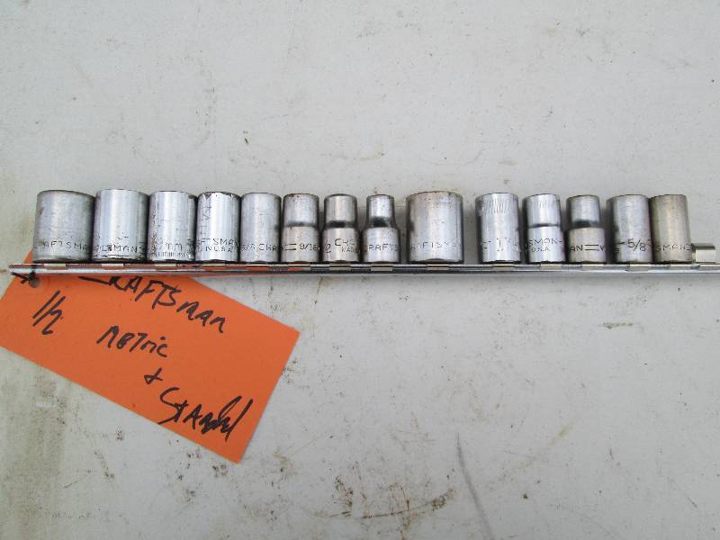 lot 60 image: Craftsman 12 Drive Sockets