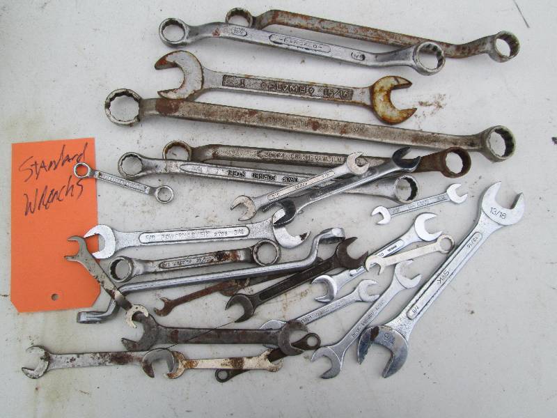lot 69 image: Assorted Standard Wrenches