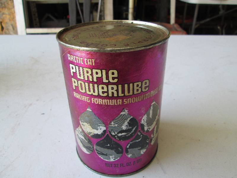 lot 118 image: Arctic Cat Purple Powerlube Can