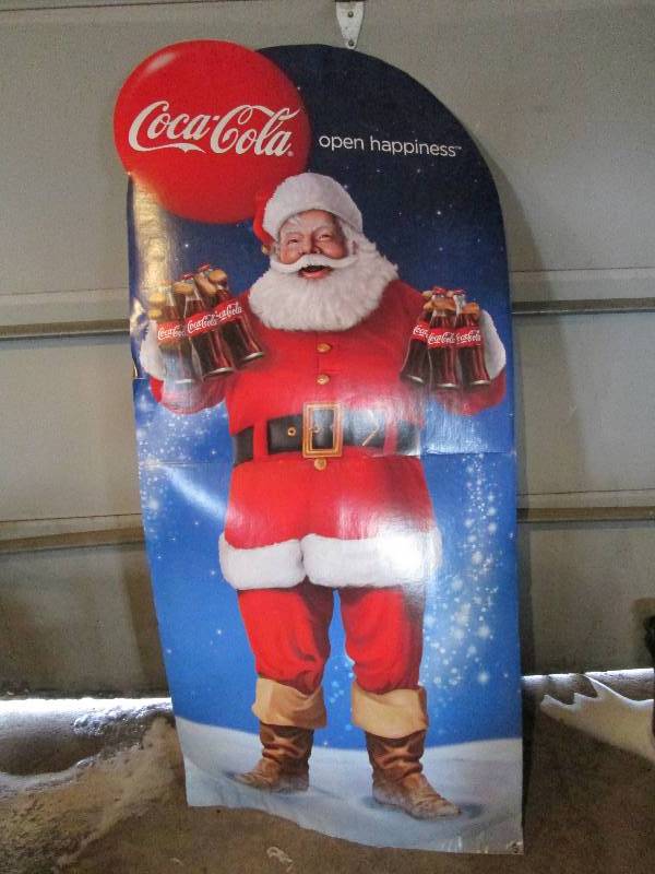 lot 213 image: Life Size Coca-Cola Coke Santa