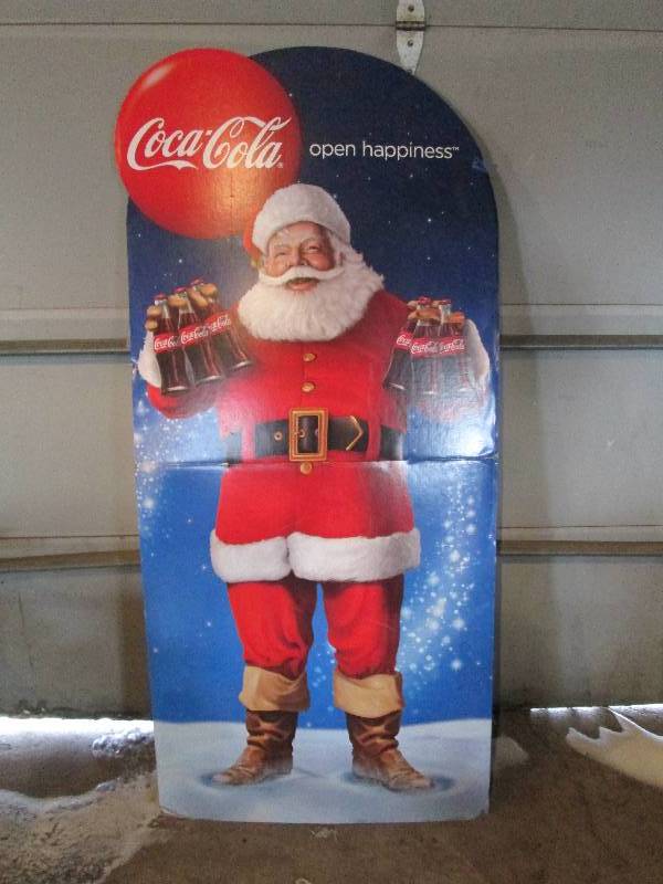 lot 214 image: Life Size Coca-Cola Coke Santa