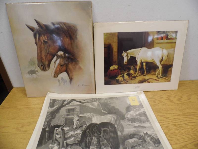 3 Prints - Horses