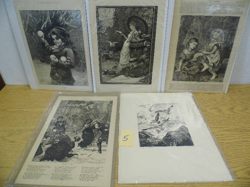 5 Prints - Vintage Prints