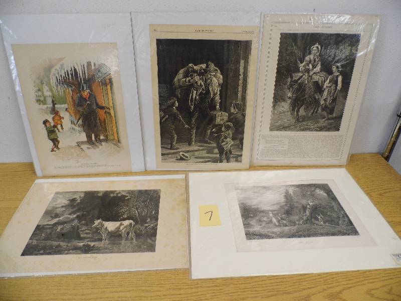 5 Prints - Vintage Prints