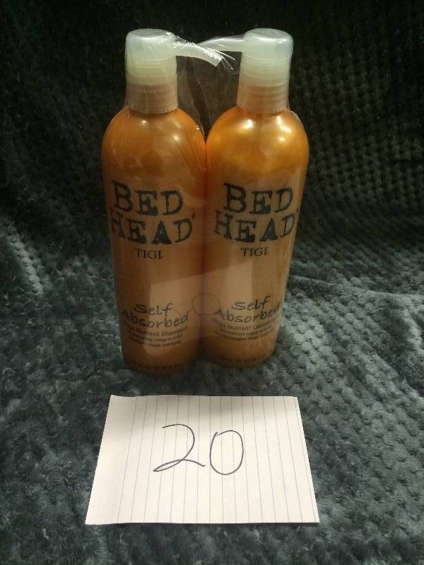 lot 20 image: Tigi Bed Head Self Absorbed Mega Nutrient Shampoo 25.36oz(750ml) & Conditioner 25.36oz(750ml New
