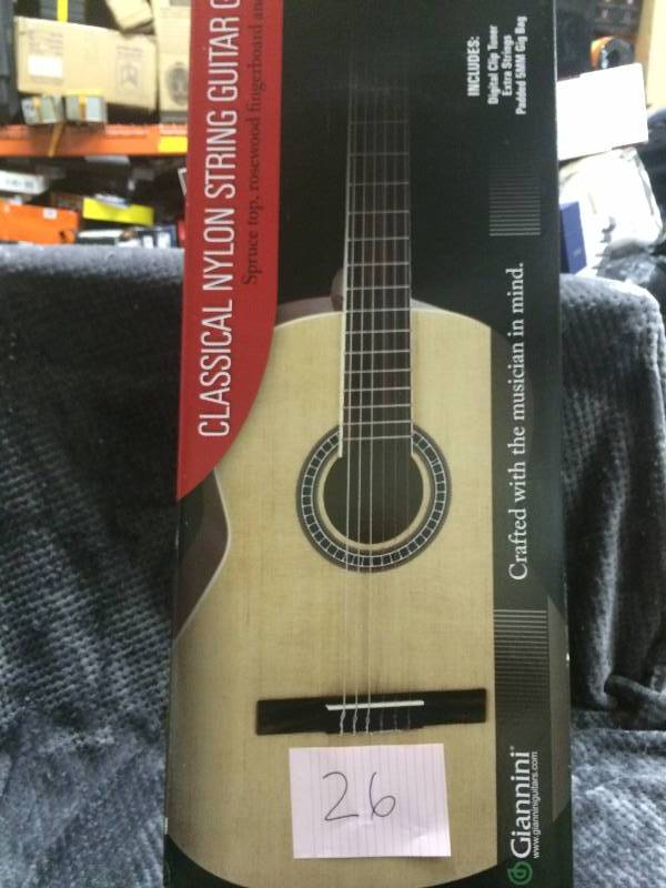 lot 26 image: Giannini Guitars GN-R N Natural Finish Acoustic Guitar New