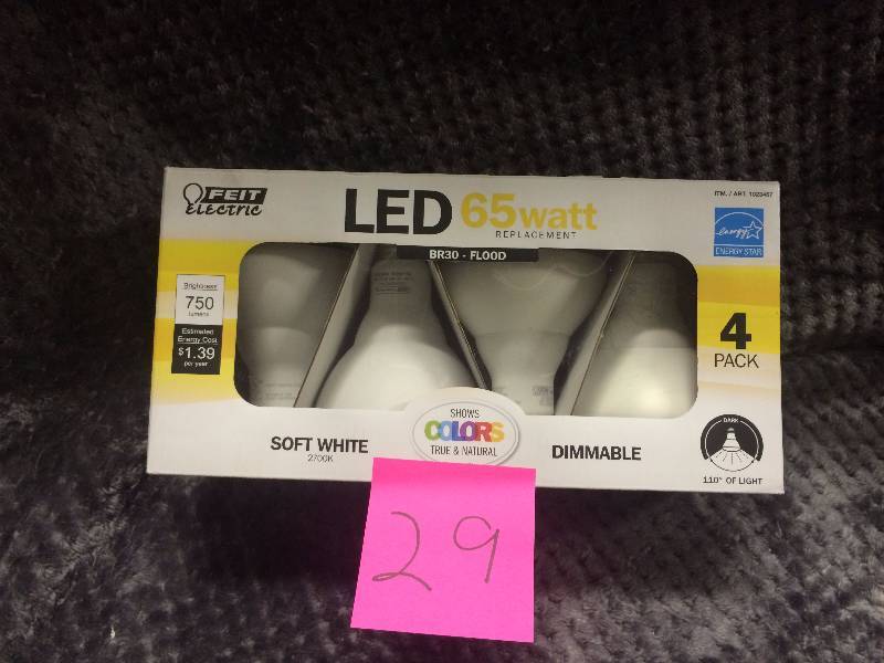 lot 29 image: LED 65 Watts Flood Bulb Replacements