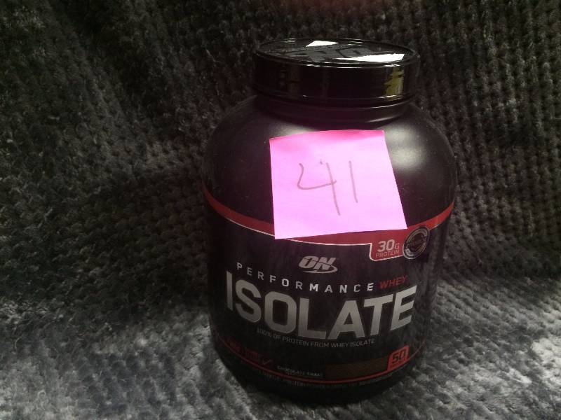 lot 41 image: Optimum Nutrition 100% Whey Protein Isolate