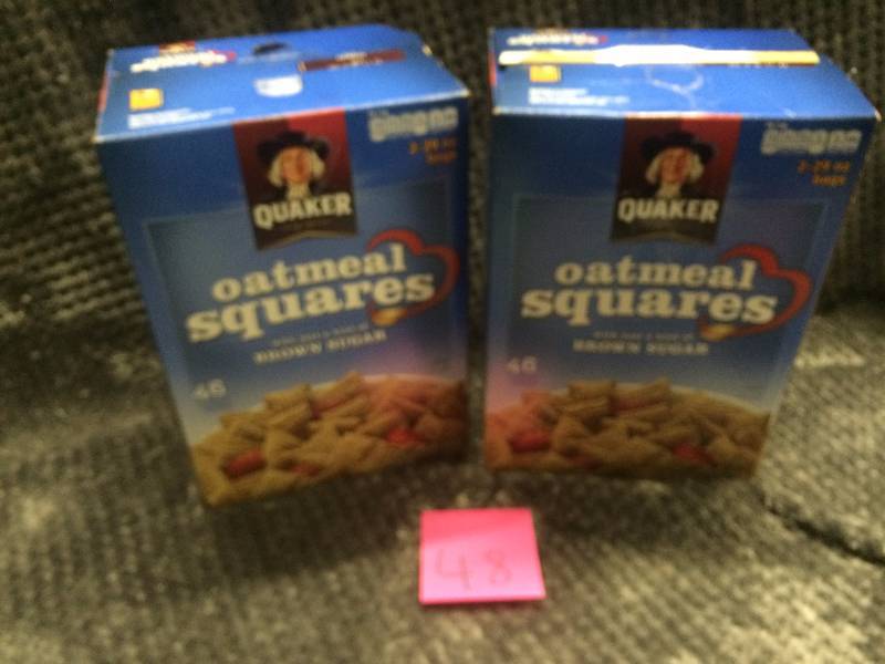 lot 48 image: Lot of 2 Twin Packs of Oatmeal Squares Cereal New