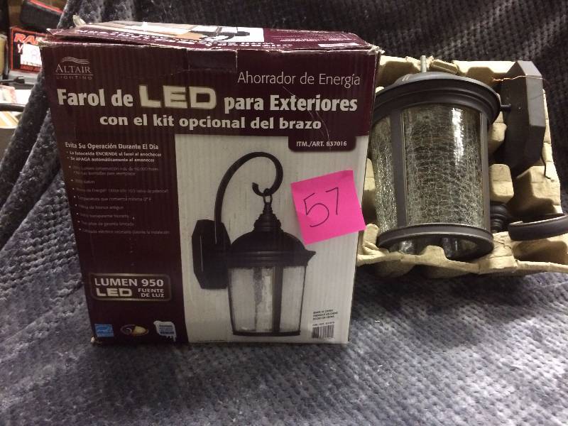 lot 57 image: Outdoor LED Lantern