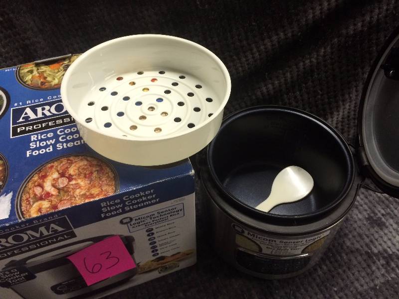 lot 63 image: Aroma Rice Cooker - used tested works