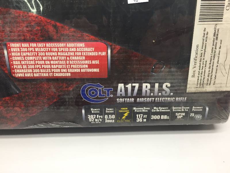 lot 46 image: COLT AIR SOFT RIFLE AND PISTOL SET