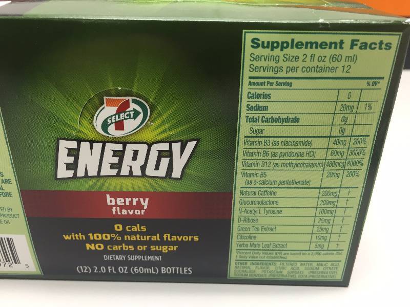 lot 55 image: 7 SELECT ENERGY DRINK