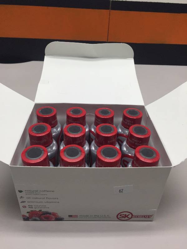lot 62 image: SK ENERGY DRINK 12PK