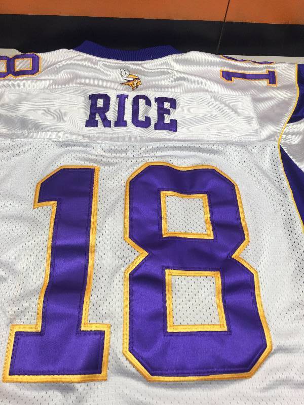 lot 67 image: VIKINGS JERSEY-SIDNEY RICE